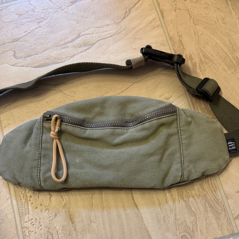 GAP Olive Canvas Belt Bag